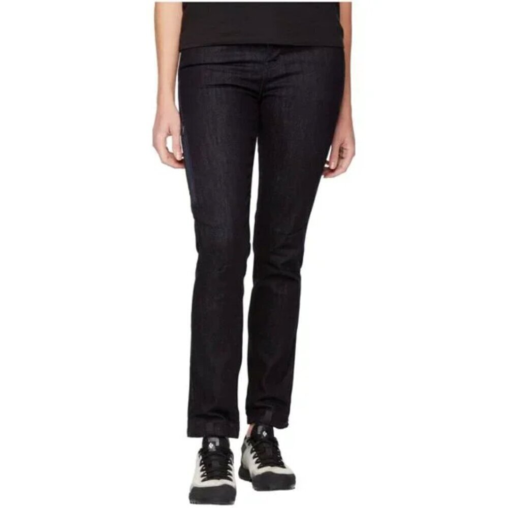 NWT Black Diamond Mission Wool Denim Pant Size 6 Black